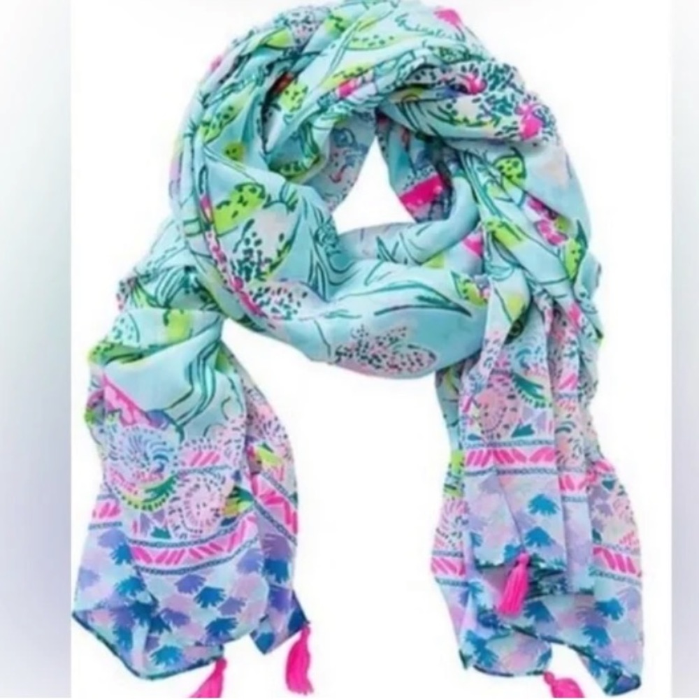 lilly pulitzer sway this way resort wrap in bali blue
